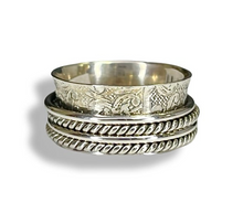 The Peace - Solid Sterling Silver Meditation Ring