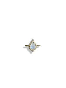 Moonstone Fancy Sterling Silver Ring