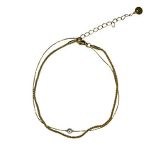 Layered Anklet with Pearl