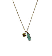 Amazonite Charm Necklace