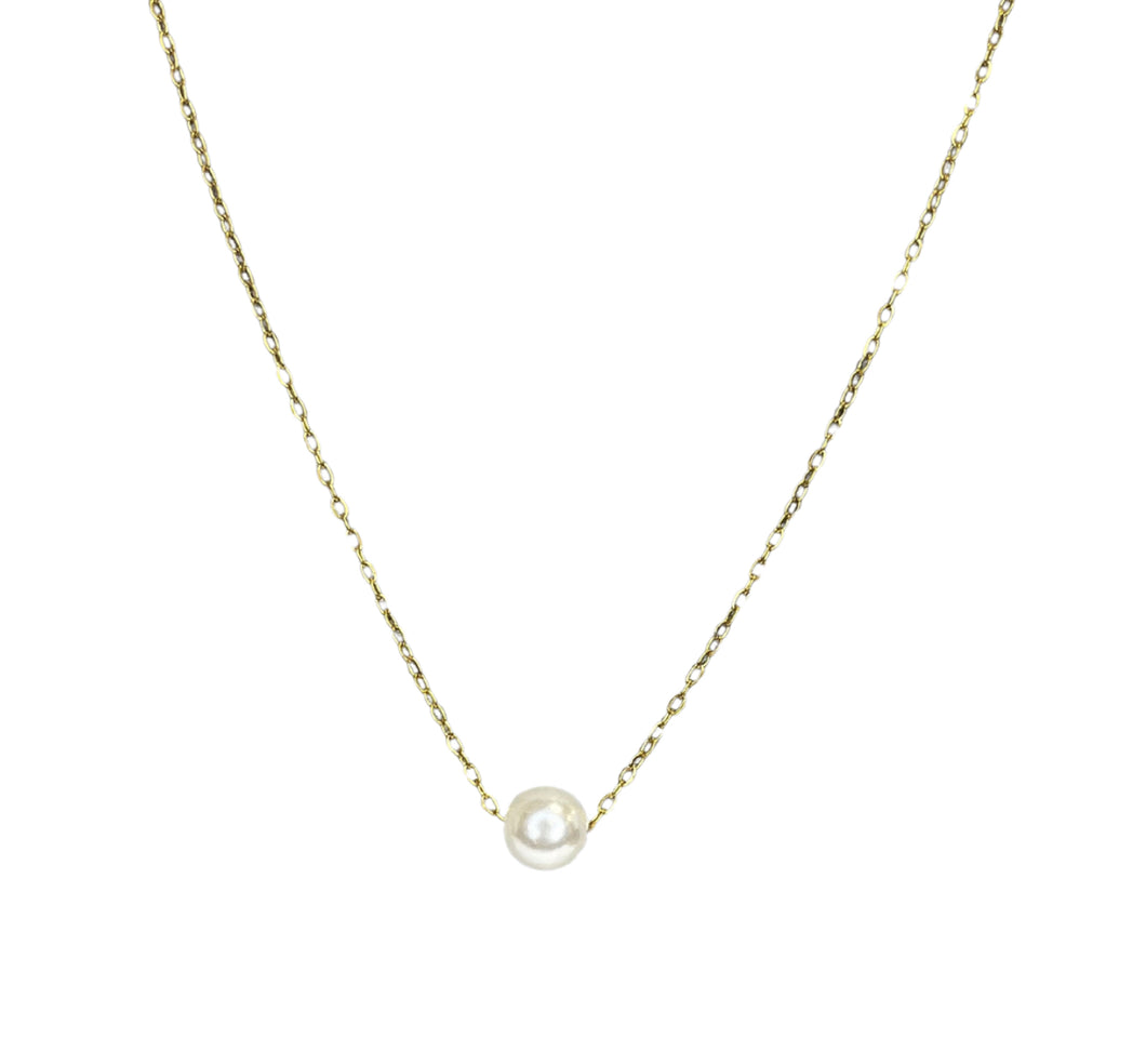 Medium Single Pearl Necklace