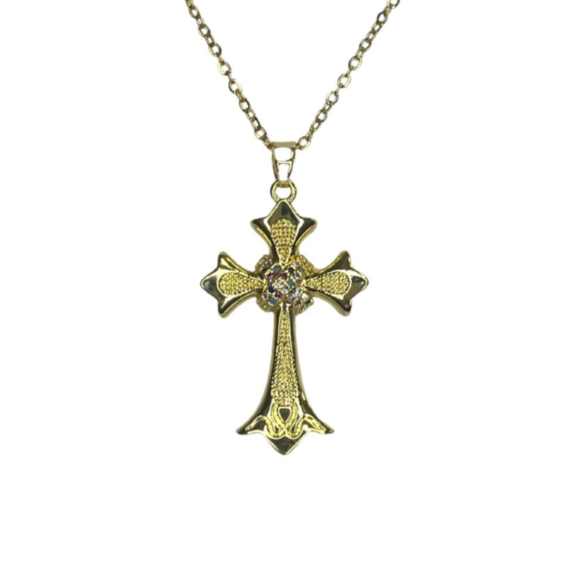 Character Cross Necklace