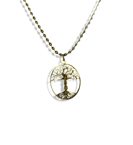 Tree of Life Beaded Chain necklace