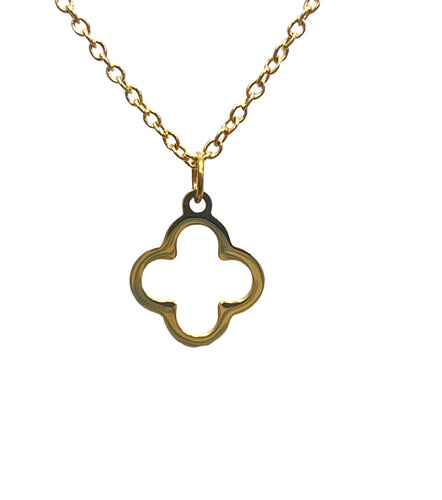 Straightforward Clover Necklace