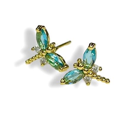 Sterling Silver Dragonfly Studs
