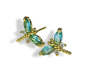 Sterling Silver Dragonfly Studs