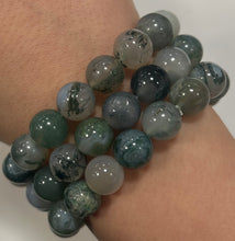 Moss Agate 10mm Mala