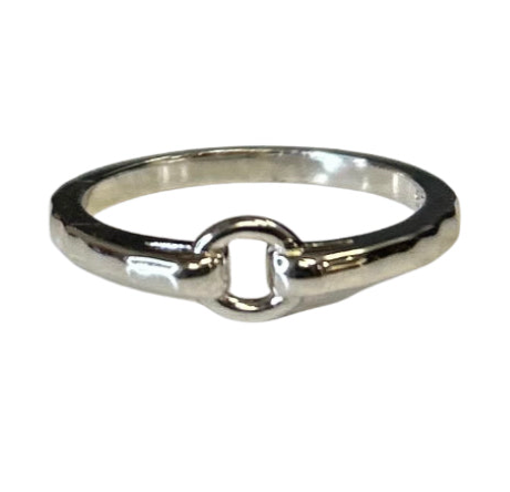 Belt Buckle Sterling Silver Ring
