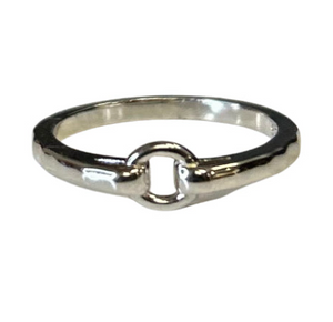 Belt Buckle Sterling Silver Ring