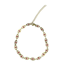 Evil Eye Gold Link Anklet
