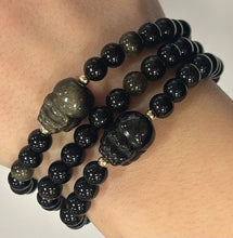 Golden Obsidian with Pixiu Mala