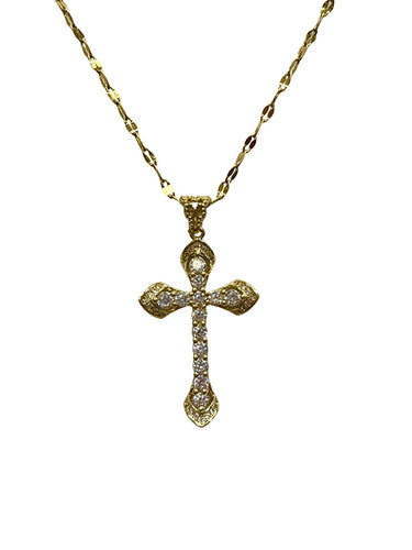 Bling Cross Necklace