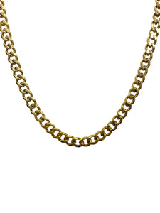 Simple Gold Curb Chain Thick