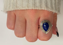 Lapis Tear Drop Ring