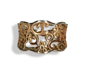 Rose Gold and Silver Sterling Silver Ring