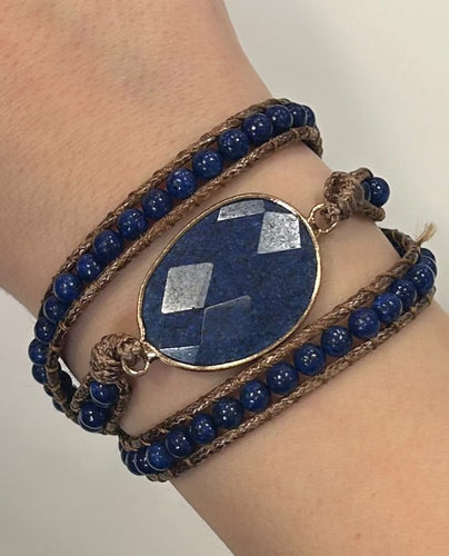 Lapis Lazuli Wrap Bracelet