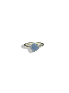 Raw Kyanite Sterling Silver Ring