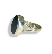 Shungite Raw Sterling Silver Ring