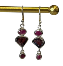 Layla Gemstone Raw and Polished Sterling Silver Earrings