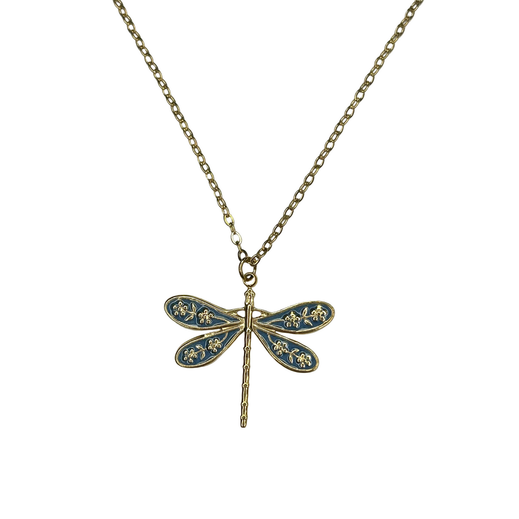 Colourful Dragonfly Necklace