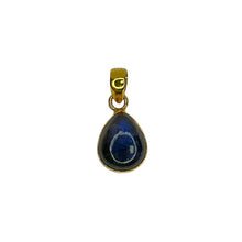 Labradorite Gold Sterling Silver Pendant