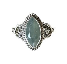 Estelle Aquamarine Sterling Silver Ring
