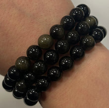 Golden Obsidian Mala