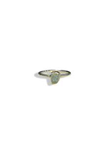 Raw Aquamarine Sterling Silver Ring