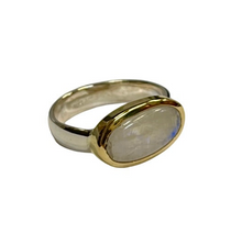 Amara Moonstone Oval Mixed Metals Ring