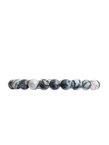 Spider-Vein Jasper Mala