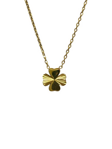 Textured Shamrock Necklace