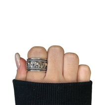 Elephant Sterling Silver Meditation Ring