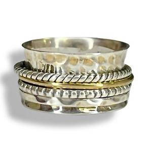 The Nicki - Solid Sterling Silver Meditation Ring