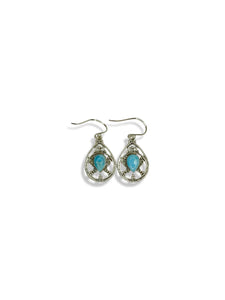 Gemstone Chandelier Sterling Silver Earrings
