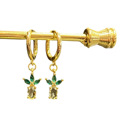 Pineapple Drop Hoops