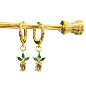 Pineapple Drop Hoops