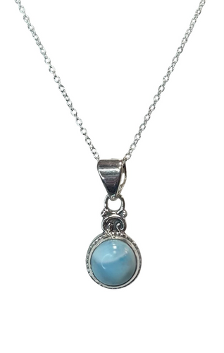 Gemstone Pendant with Chain Sterling Silver