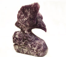 Lepidolite Eagle Carving