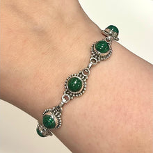 Malachite Sterling Silver Bracelet