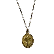 Oval Cross Necklace