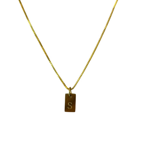 Initial Tag Necklace