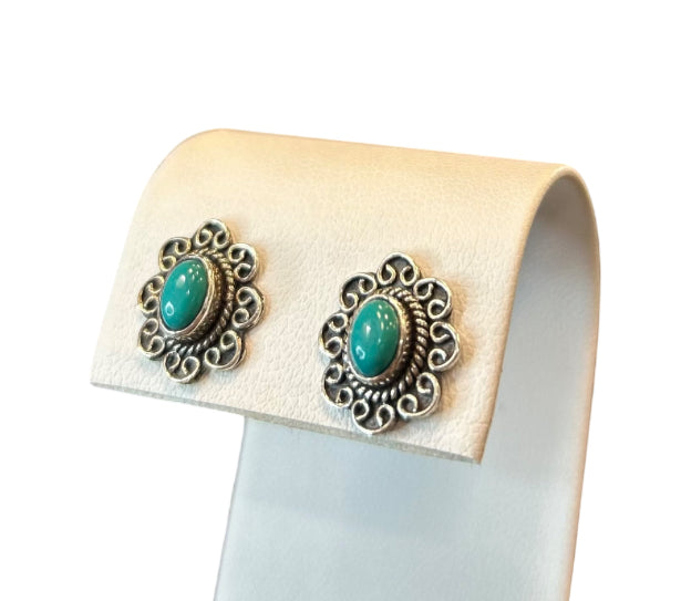 Sterling Silver Turquoise Studs