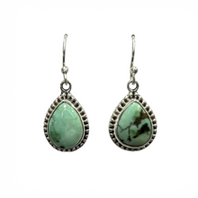 Tibetan Turquoise Sterling Silver Earrings
