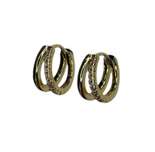 Double Rhinestone Hoop