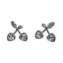 Rhinestone Cherry Studs