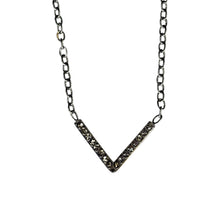Rhinestone V Necklace