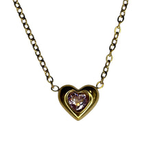 Gemstone Heart Necklace