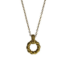 Twisted Hoop Necklace