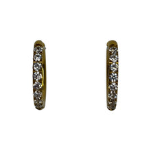 Tiny Rhinestone Huggies