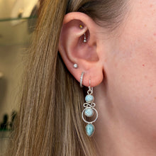 Harper Larimar Sterling Silver Earrings